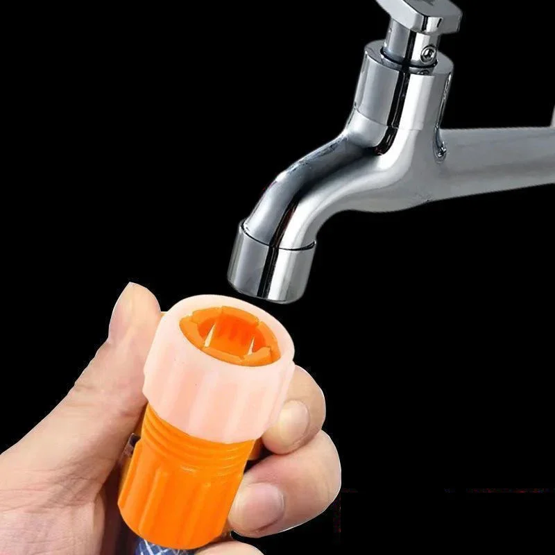 

2PCS Water Hose Quick Connectors Universal Faucet Interface Backflow-proof Irrigation Fast Joints Garden Watering Pipe Accessory