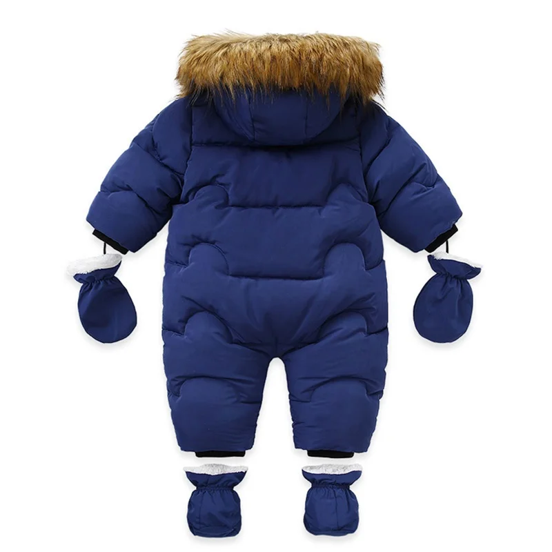 Baby Boys Girls Winter Snowsuit Rompers Hoodies Outwear Toddler