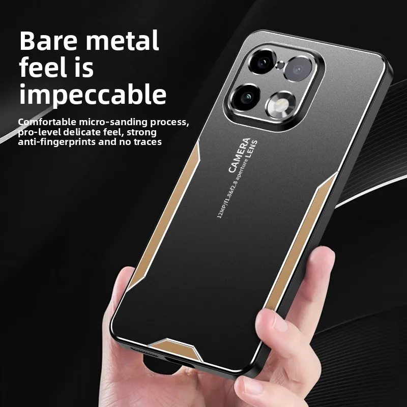 Luxury Matte Shockproof Bumper Case with Full-Coverage Lens Protection and Anti-Fingerprint Acrylic Finish