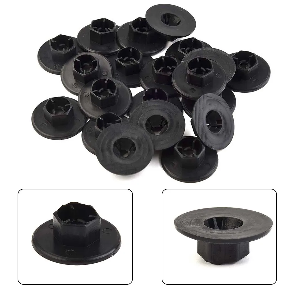 

Liner Parts Mud Guard Nut 20PCS Nut Washer OE:84145-26000 Parts & Accessories Screw-On Black For Kia For Hyundai
