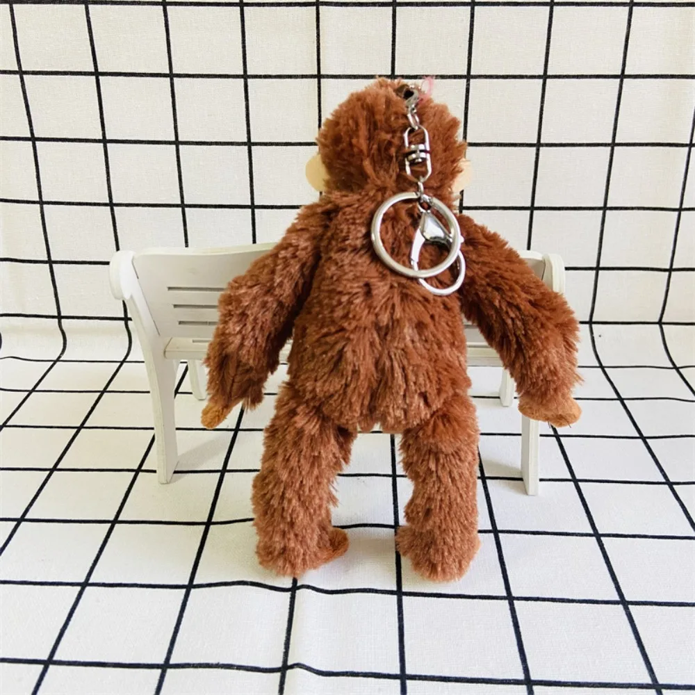 Lovely Gorilla Orangutans Monkey Cute Animal Pendant Key Ring Soft Stuffed Doll Plush Toy Girl Boy Birthday Christmas Gift 4