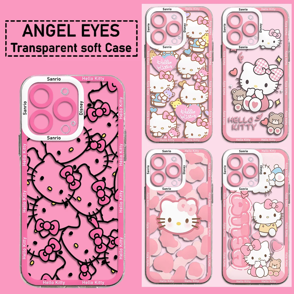Милый чехол для телефона Sanrio Hello Kitty для Samsung S24, S23, S22 ...