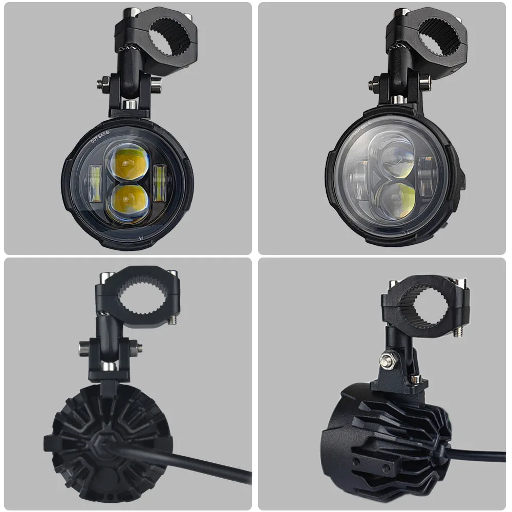 Motorcycle Fog Lights Led Auxiliary Driving Lamp Moto Headlight Spotlights 100W