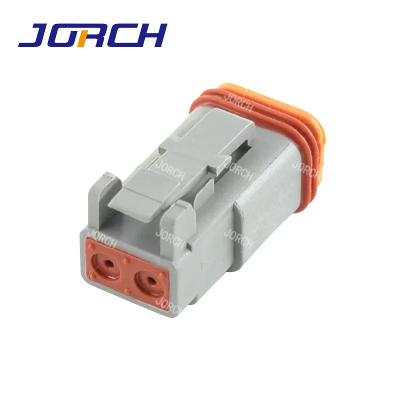 5 Set Connettori Auto Sigillati DT 2 Pin Maschio/Femmina - Nero Impermeabile Con Terminali DT04-2P/DT06-2S