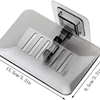 Soap Dish Box for Bathroom Soap Rack No Drilling Wall Mounted Double Layer Shower Soap Holder Tray Bathroom Accessories 6