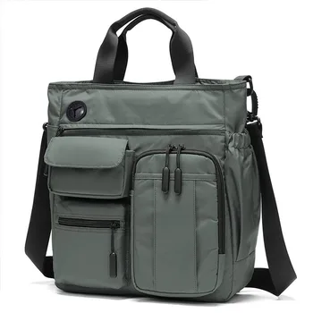 Borsa Messenger da Uomo per Laptop, Borsa a Tracolla Multifunzionale per Computer, Borsa da Lavoro Impermeabile, Valigetta da Viaggio