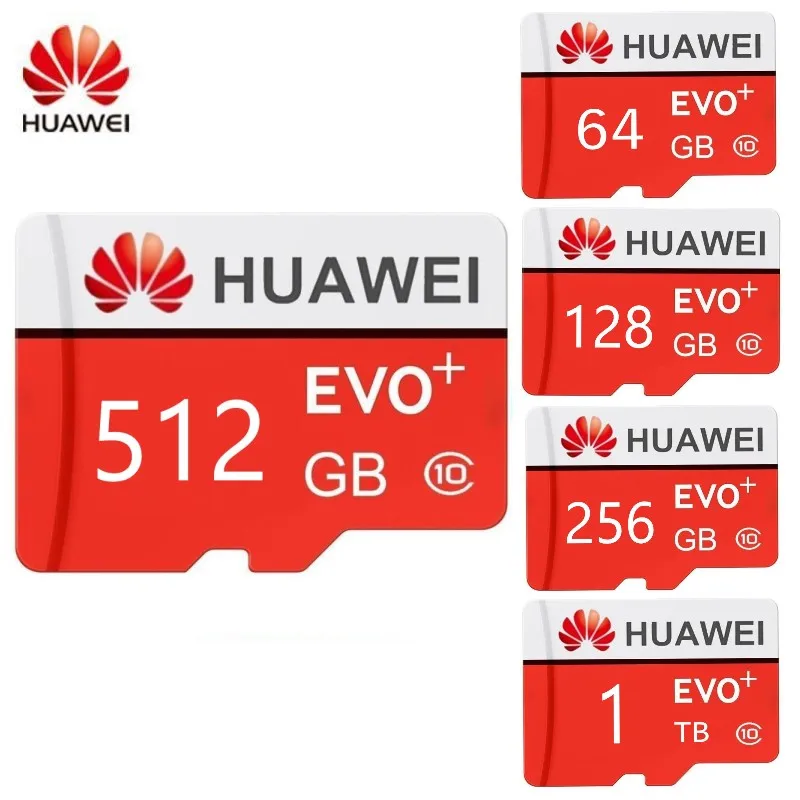 Карта Micro SD HUAWEI EVO Plus флеш-карта памяти 128 ГБ 64 256 512 ТБ класс 10 |