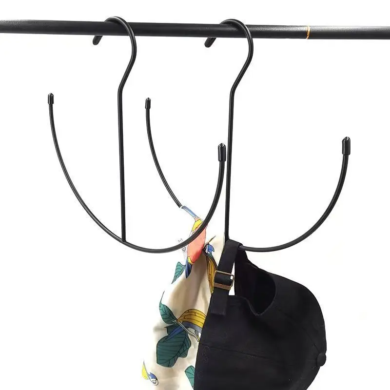 Hanging Hat Organizer Rack Baseball Cap Display Organizer Hat Scarf Towel Tie Storage Holder for Closet Bedroom Saving Space
