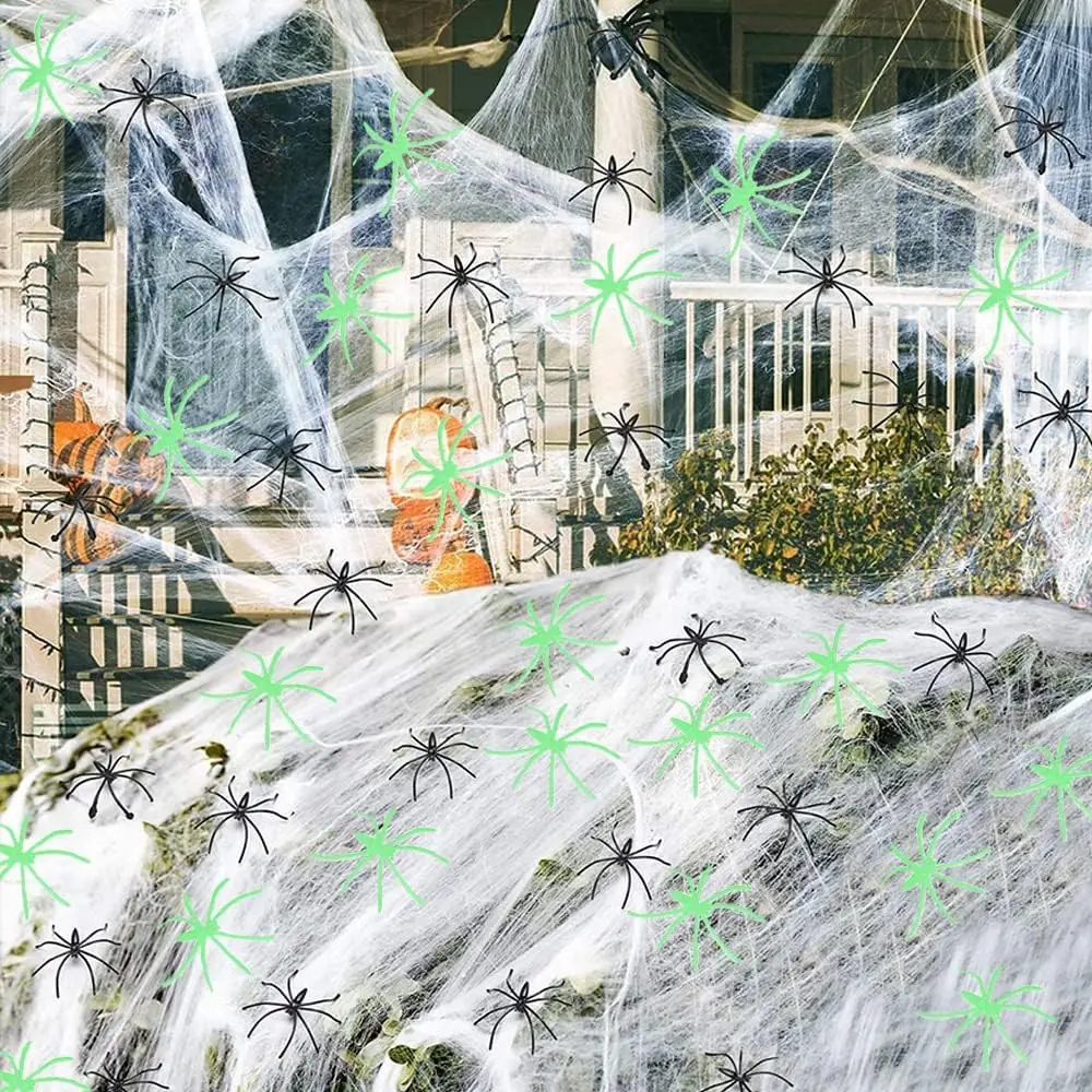 

Сцена на Хэллоуин Паук Паутина макет Творческий симулятор реквизит с высоким качеством и долговечностью