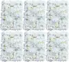 6PCS Flower Panels Artificial Flower Wall, Romantic Floral Backdrop for Wedding Home Garden Party Decor 1