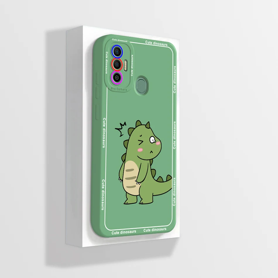 Cute Cartoon Flowers Silicone Phone Case - Soft Back Cover