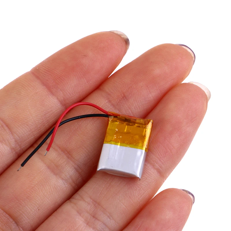 3.7V 40mAh 401215P Lithium Polymer Rechargeable Battery For MP3 DVD Toy Watch Selfie Stick Hearing Aid Reading Pen Cells 1Pcs