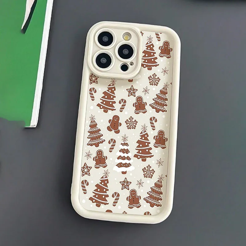 Festive Christmas Tree Graphic Soft Silicone Phone Case - TPU Back Cover
