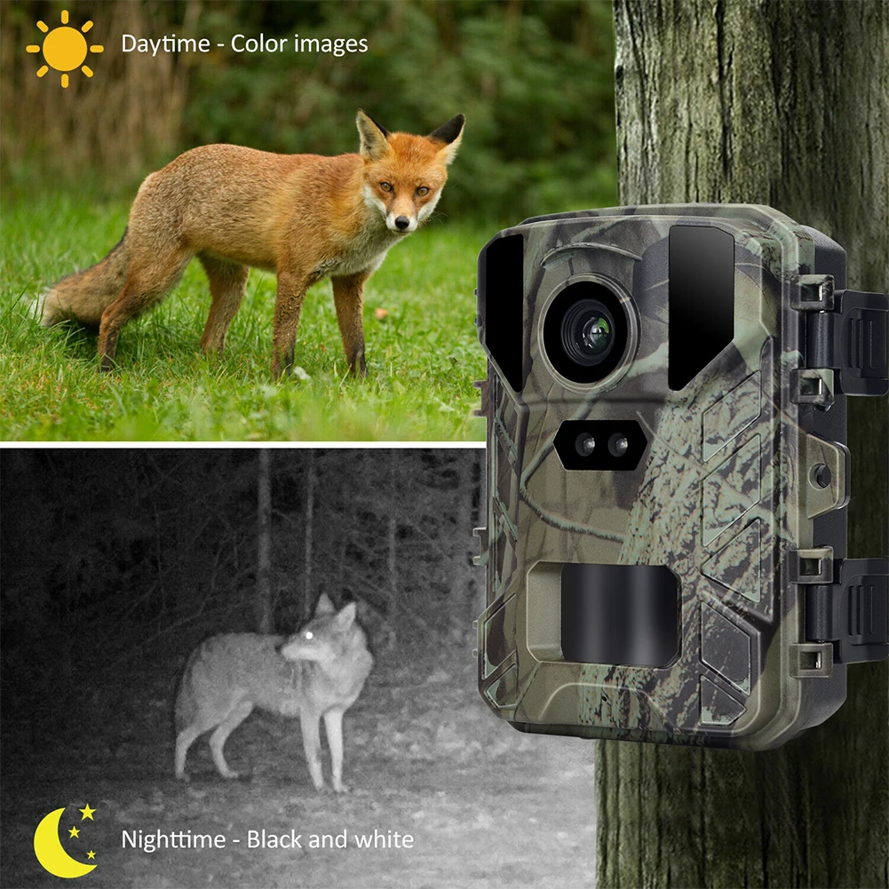 2K 24MP Hunting Camera Trail Camera With Night Vision Motion Activated 0.2s Trigger Time Wildlife Scouting Trail Camera