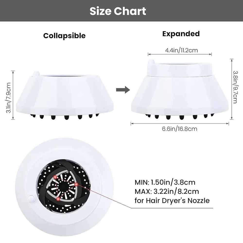 Accessories Collapsible Air Dryer Diffuser Professional Adjustable Hair Comb Tools Foldable Salon Blower Diffuser