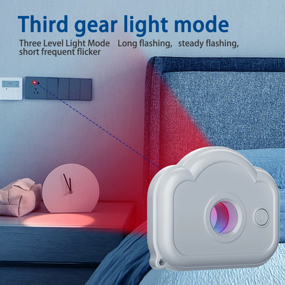 Anti-spy Hidden Camera Detector Portable Infrared Detection Security Protection for Hotel Locker Room Public Bathroom