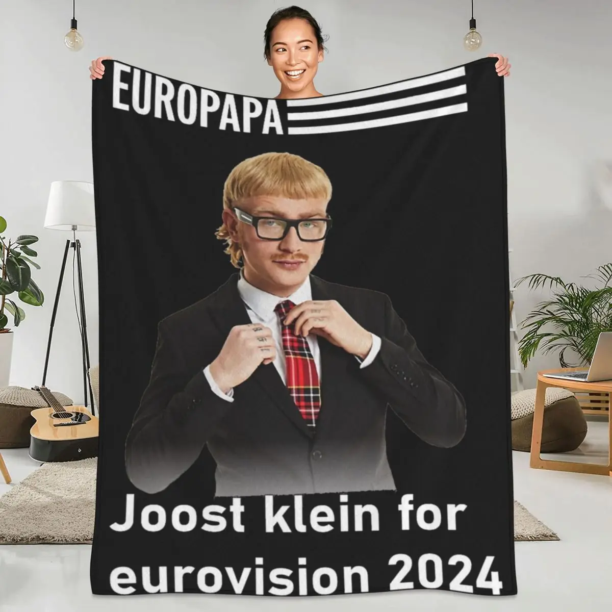 

Мягкие одеяла для путешествий Joost Klein, плед для джентльменов Eurovisions 2024, Нидерланды, Фланелевое покрывало, покрывало для спальни, дивана, кровати
