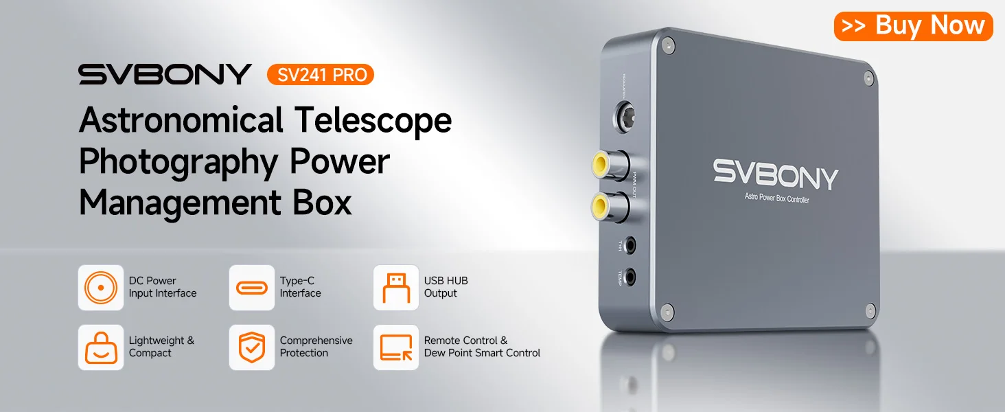 SVBONY SV241 astronomi güç hub ön görünüm