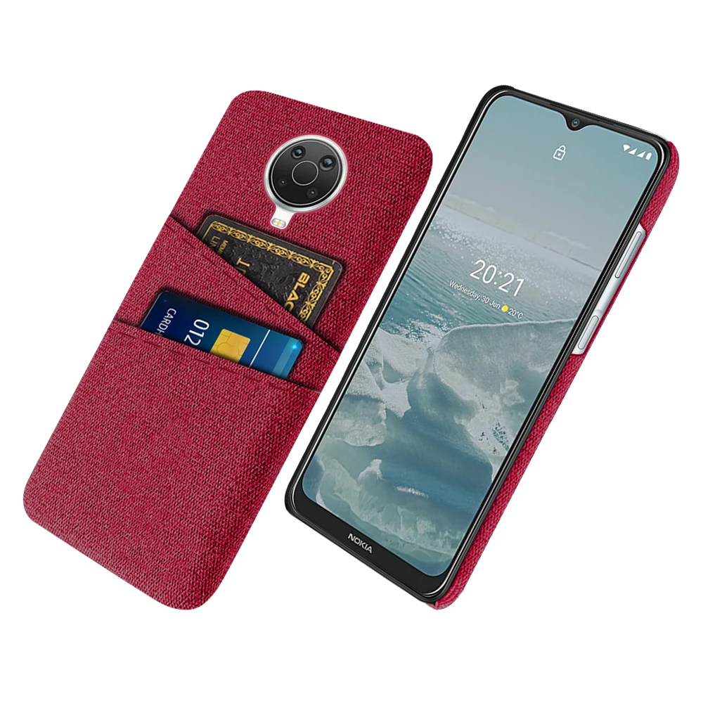 Premium Fabric Dual Card Holder Case