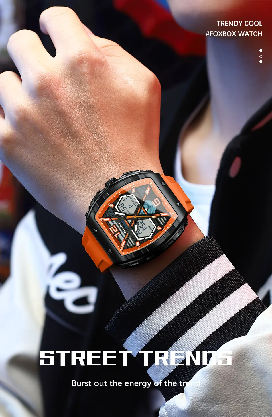 Luksuzne moške ročne ure z LCD zaslonom, svetleča športna moška ura, vodoodporna vojaška kremenčeva moška ura 2023_voghion.com