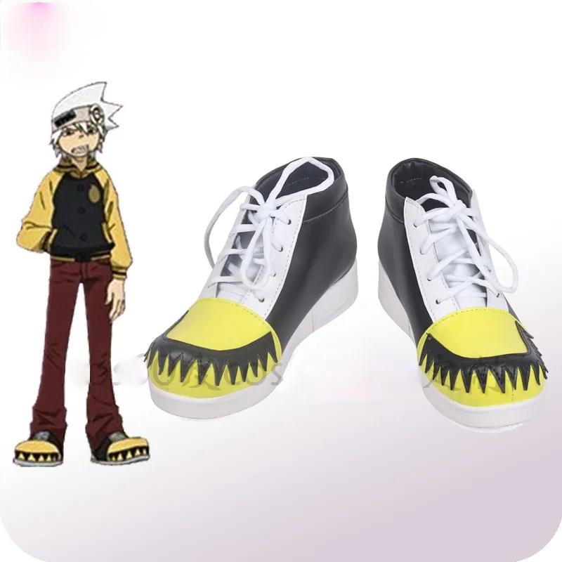 

Soul Eater SOUL Anime Characters Shoe Cosplay Shoes Boots Party Costume Prop