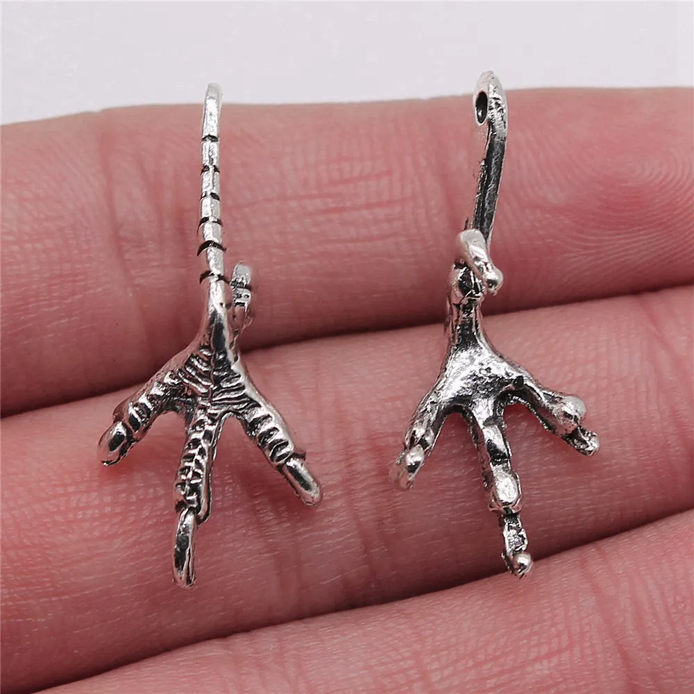 

Supplies For Jewelry Eagle Claw Charms Crafts Decoration 4pcs