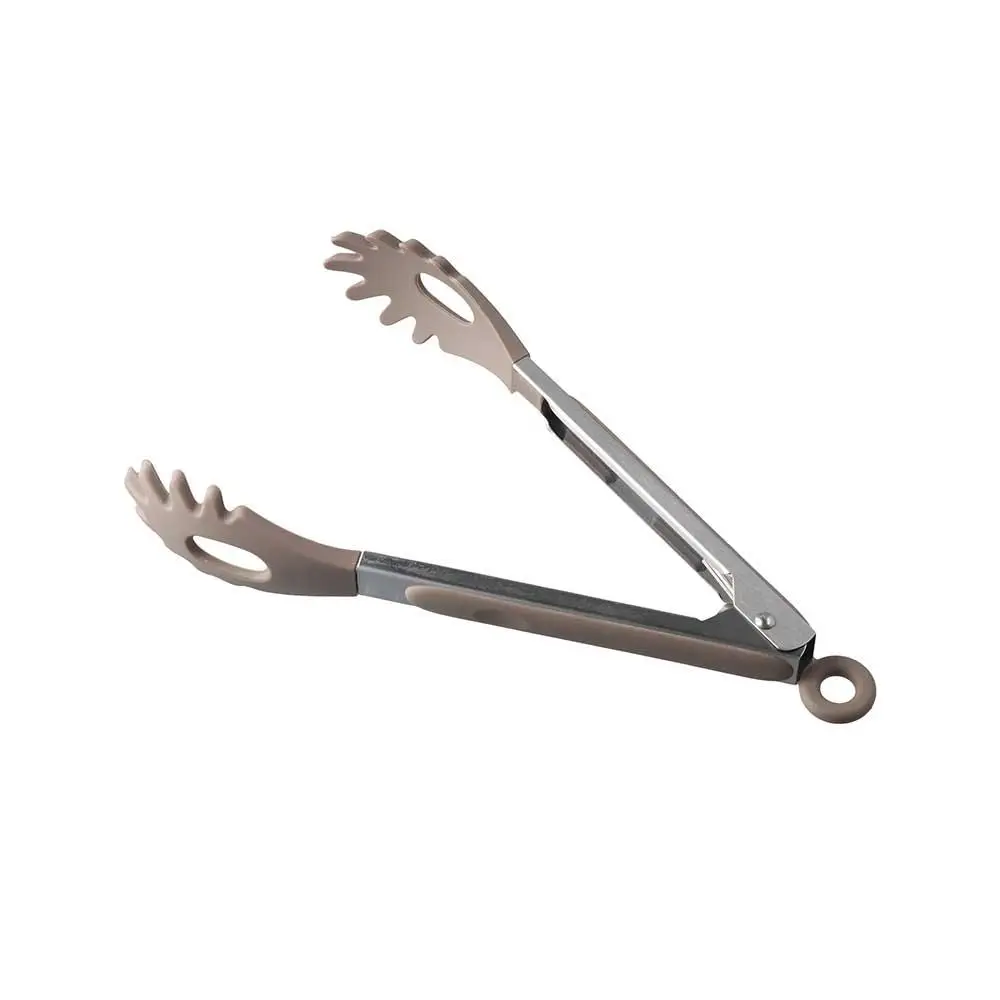 Barbeque Bread Stainless Steel Handle Non-Slip Kitchen Silicone BBQ Clips Pasta Tools Food Serving Tongs Noodles Clamp