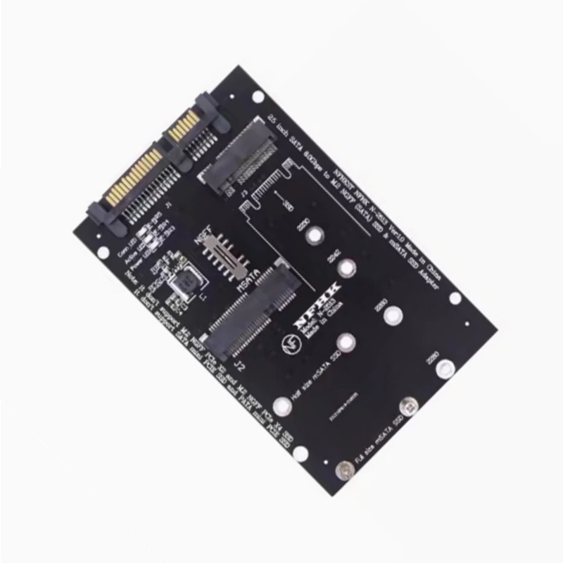 M.2 NGFFs MSATA to SATA3 Conversion Adapter Card for Computer Integration