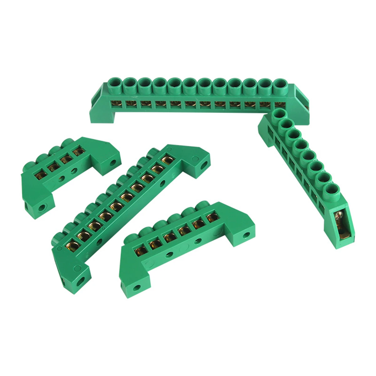 Brass Screw Grounding Bridge Terminal Block Connector Blue White Green Zero Line 4Pin 6Pin 8Pin 10PiN 12PiN Earth And Neutral wire connectors,din rail terminal block,jumper bridge