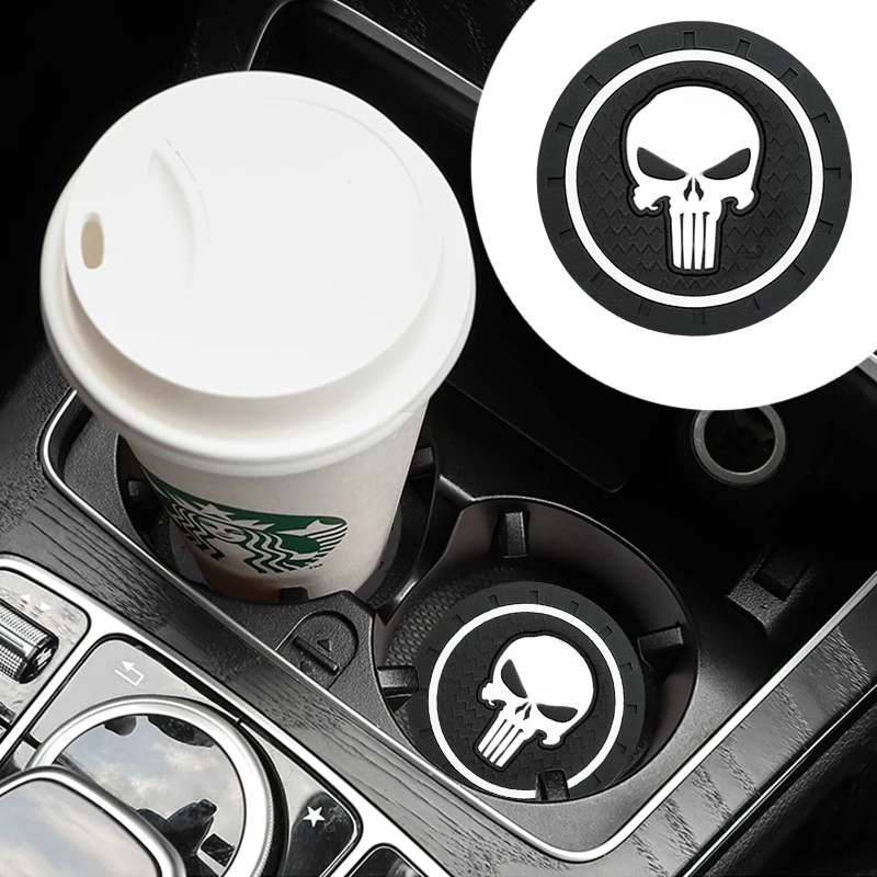 1/2pcs PVC Car Coaster Cup Holder Coasters Car Coaster Pads Silicone Anti Skid Pad Silicone Anti Slip Pad Non Slip Mat
