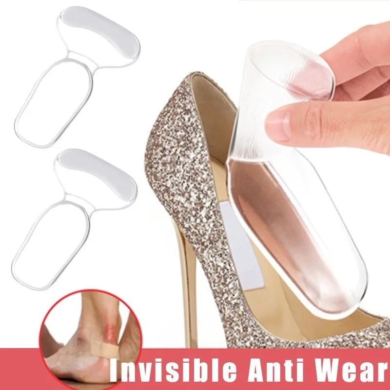 Invisible Anti Wear High Heel Shoe Inserts Silicone Sponge 2-in-1 Thick Super Soft Strong Viscosity Insoles Anti Drop Stickers
