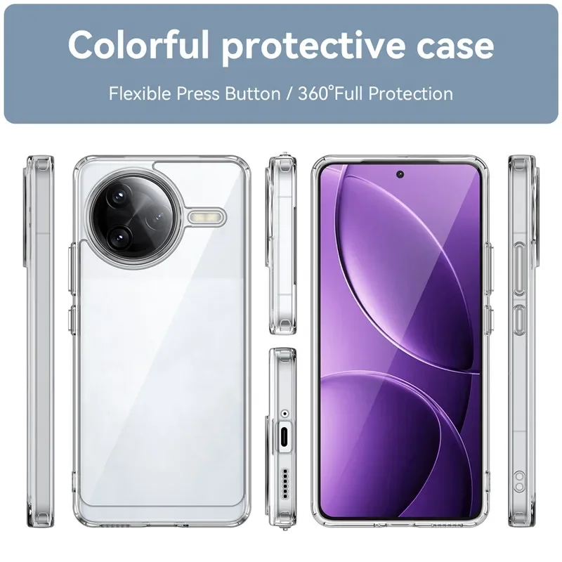 Premium Protective Phone Case - TPU Border & Acrylic Backplane Bumper