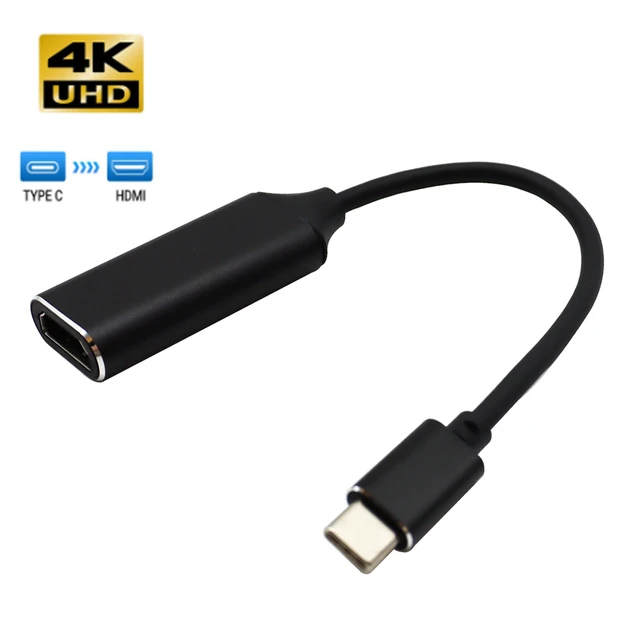 Adaptador de TV HD tipo C a HDMI, Cable Compatible con USB 3,1