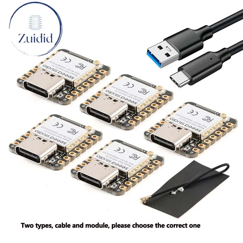 5 Pz/1 Pz Seeedino Seeed Studio Xiao Esp32-S3 Esp32S3 2.4G Wifi Bluetooth-Compatibile Maglia Cavo Scheda Di Sviluppo Per Arduino