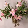 Wall Decor Vase Detachable Stainless Steel Wall Mount Vase With Hook Minimalist Elegant Wall Hanging Flower Plant Holder 1