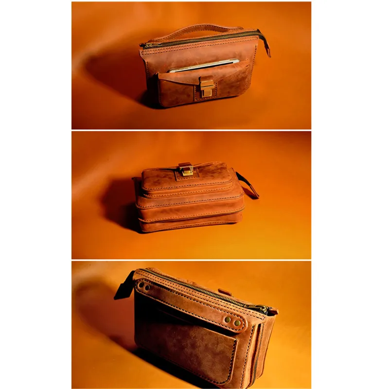 DIY Acrylic Clutch Template for Men, Business Bag, Leather Craft Pattern, Sewing Pattern, New Fashion, 1Set