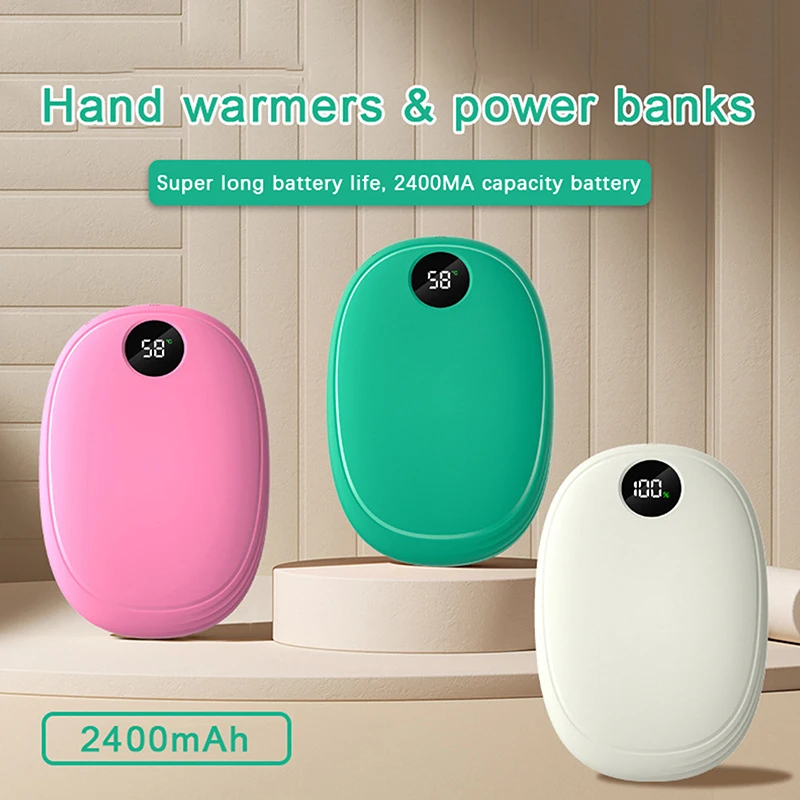 

Обогреватель для рук, перезаряжаемый, 2400 мАч, электрический портативный фотоаппарат для тепловой терапии, мини-многофункциональный фотоаппарат, цифровой дисплей