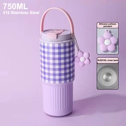 Chic 750ML Stainless Steel Insulated Water Bottle - Sleek Portable Thermos Cup (A6)