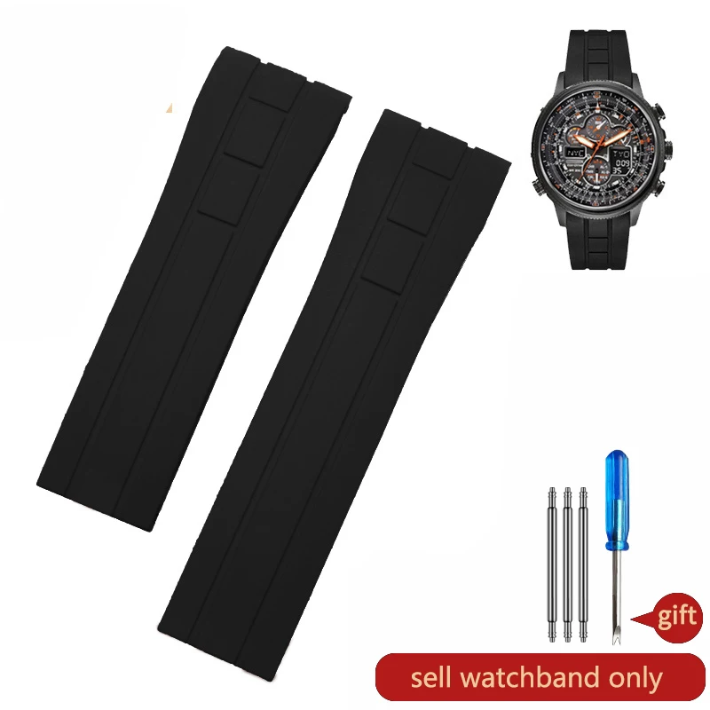 High-Performance Silicone Watch Strap - Waterproof & Sweat-Proof, 23mm, Durable Rubber for Men