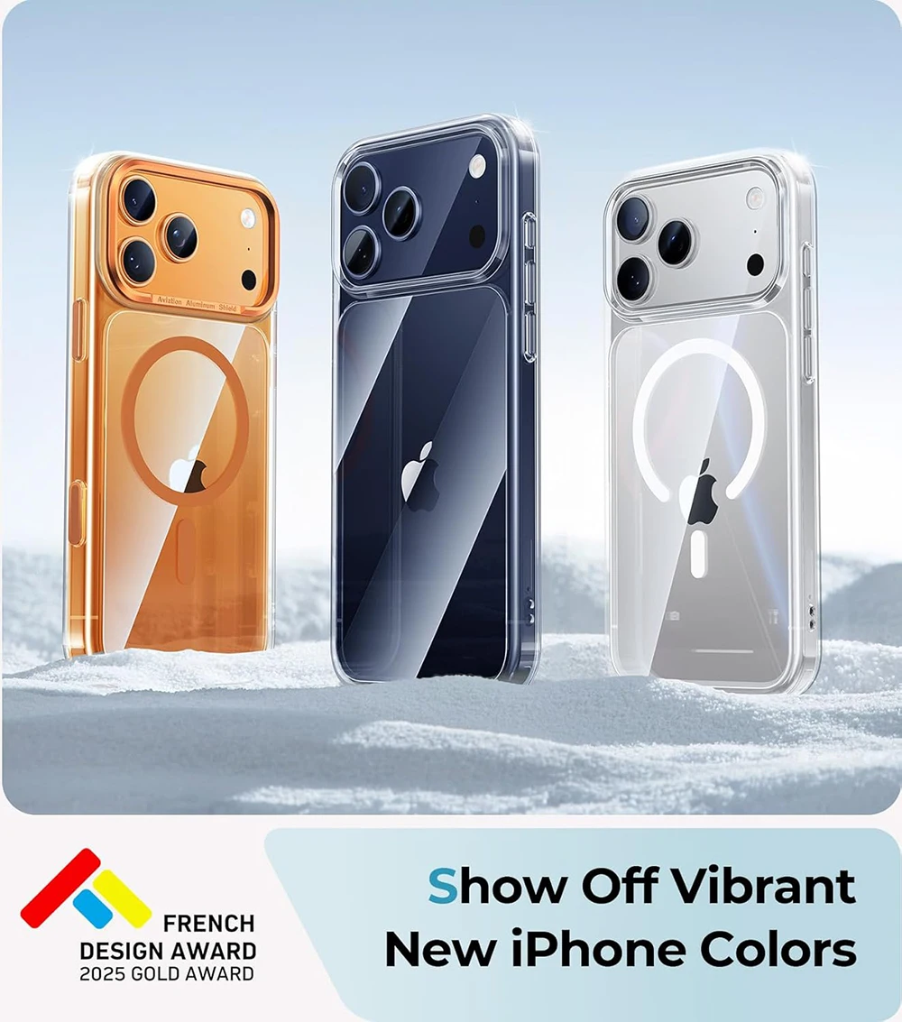 Military Grade Hybrid Clear Phone Case with Invisible Airbag and Hard Shell Protection
