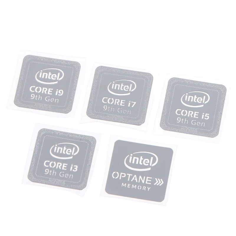 10A Generazione Intel Core I9 I7 I5 I3 Cpu Metal Sticker Laptop Logo Sticker Home School Office Laptop Label Desktop Sticker
