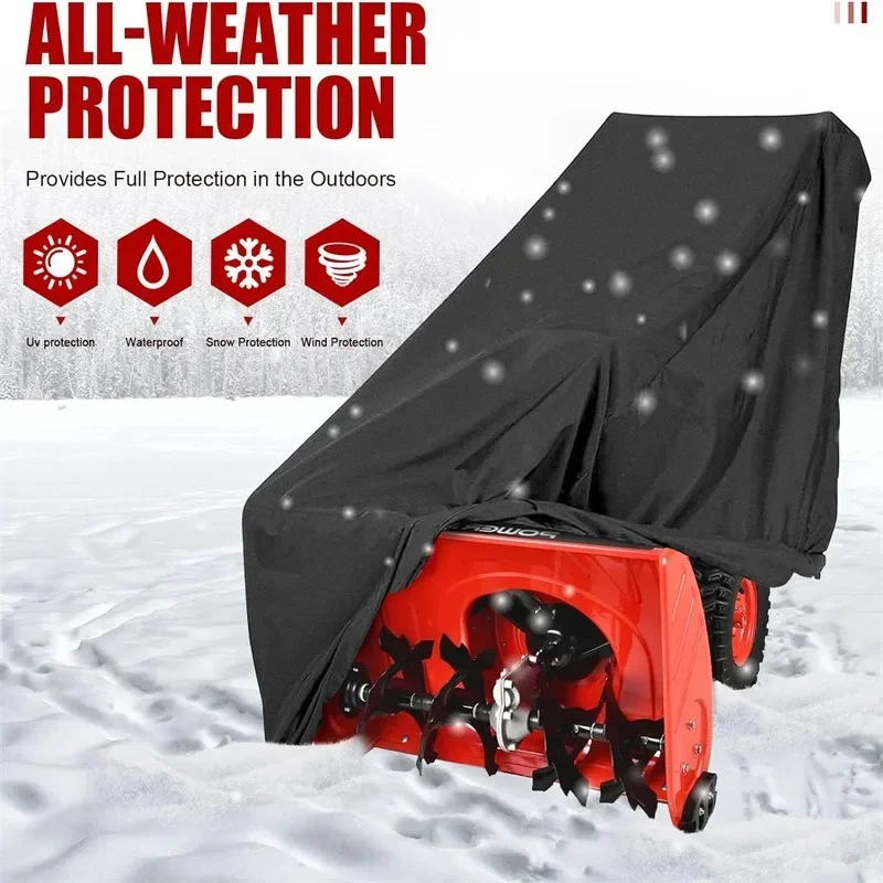 Waterproof Snow Blower Cover Dust-proof Oxford Cloth Snow Blower Cover Outdoor Furniture Snow Blower Cover, Size: 120x102x81cm 2