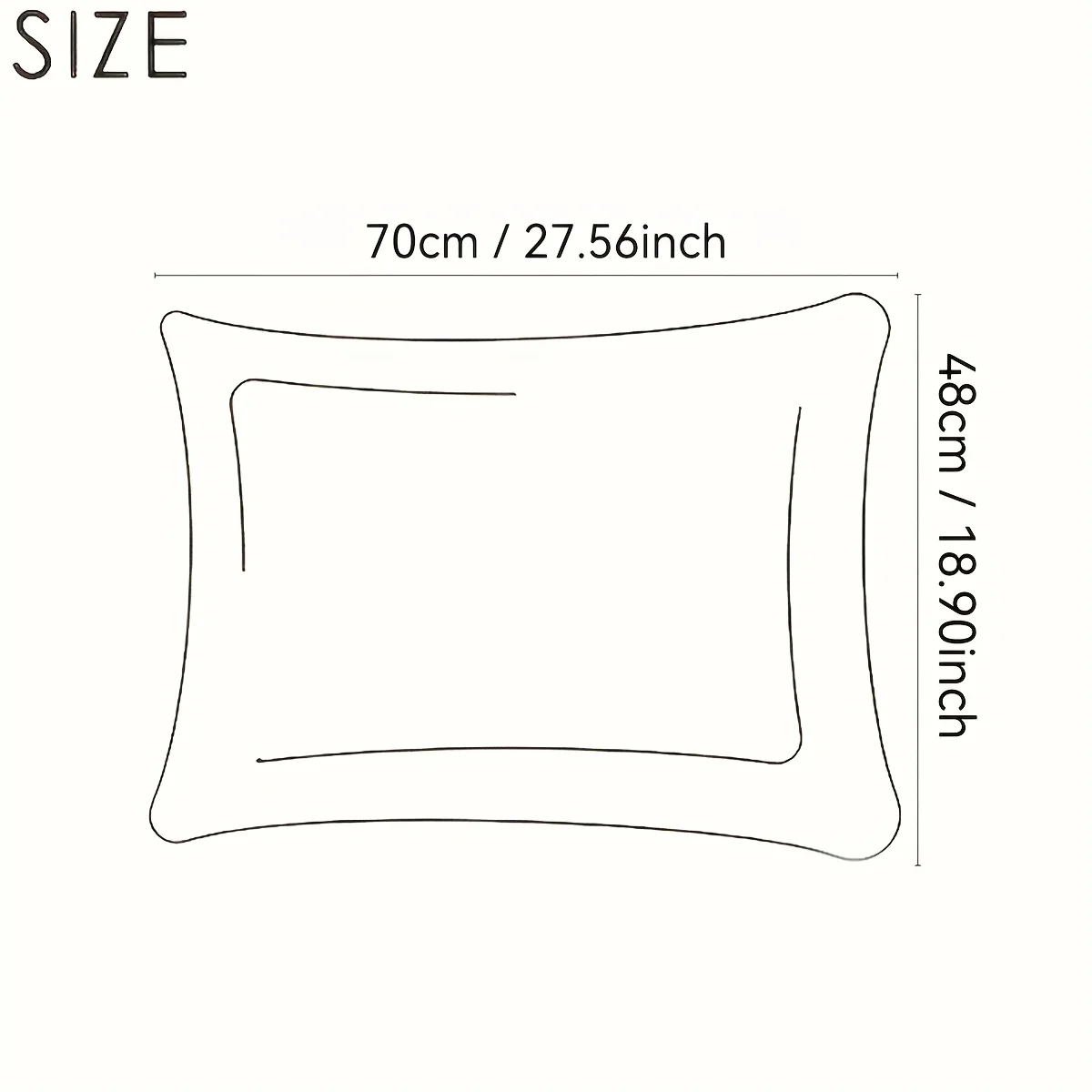 Rectangle solid color sleeping body pillow high quality soft hotel pillow home decoration pillow