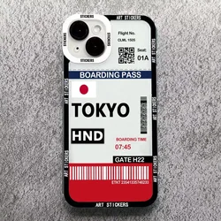 World City Travel Ticket Label Phone Case - New York & Paris Edition - S22 (Tokyo)