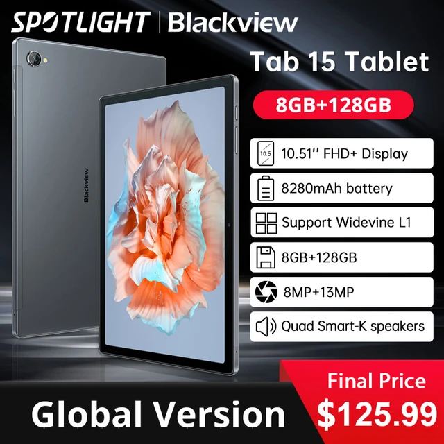 World Premiere 】Blackview Tab 15 8GB+128GB Tablet Android Pad 