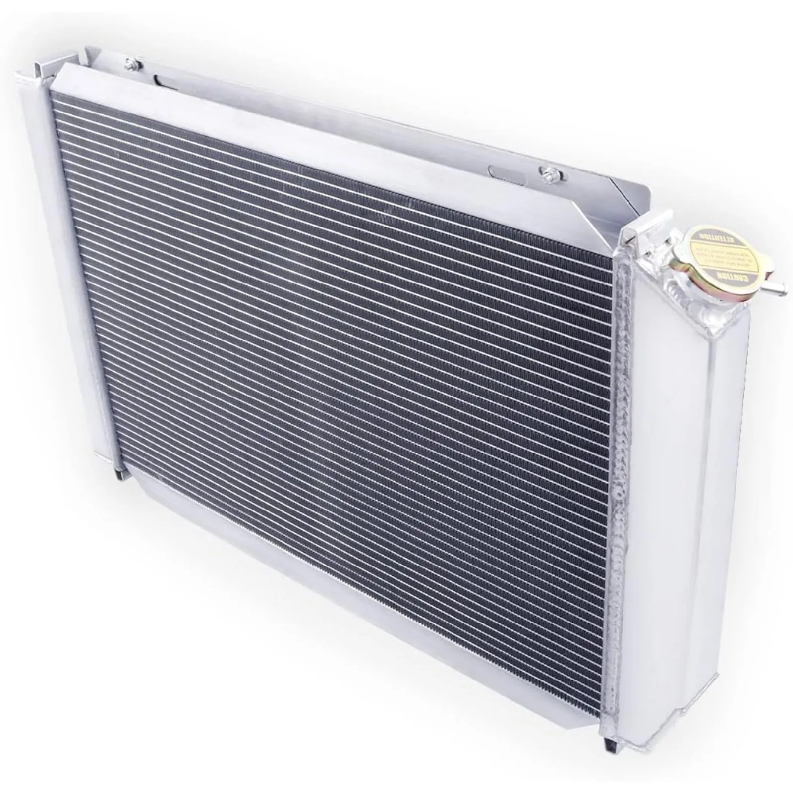US 3 Rows Full Aluminum Radiator with Shroud Fan (2X12 Inches Dia.) for 1980-1993 1992 1986 Ford Mustang Fairmont Granada