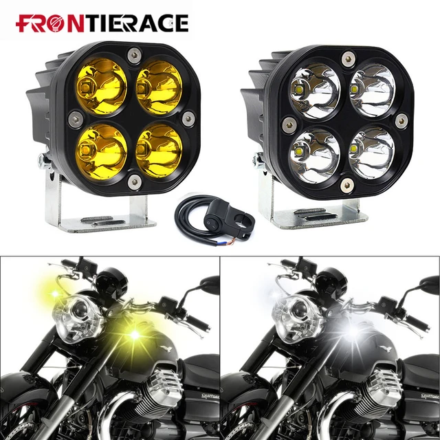 2pcs Phare de Travail Led Tracteur 7.6cm 3'' 40W Blanc Projecteur