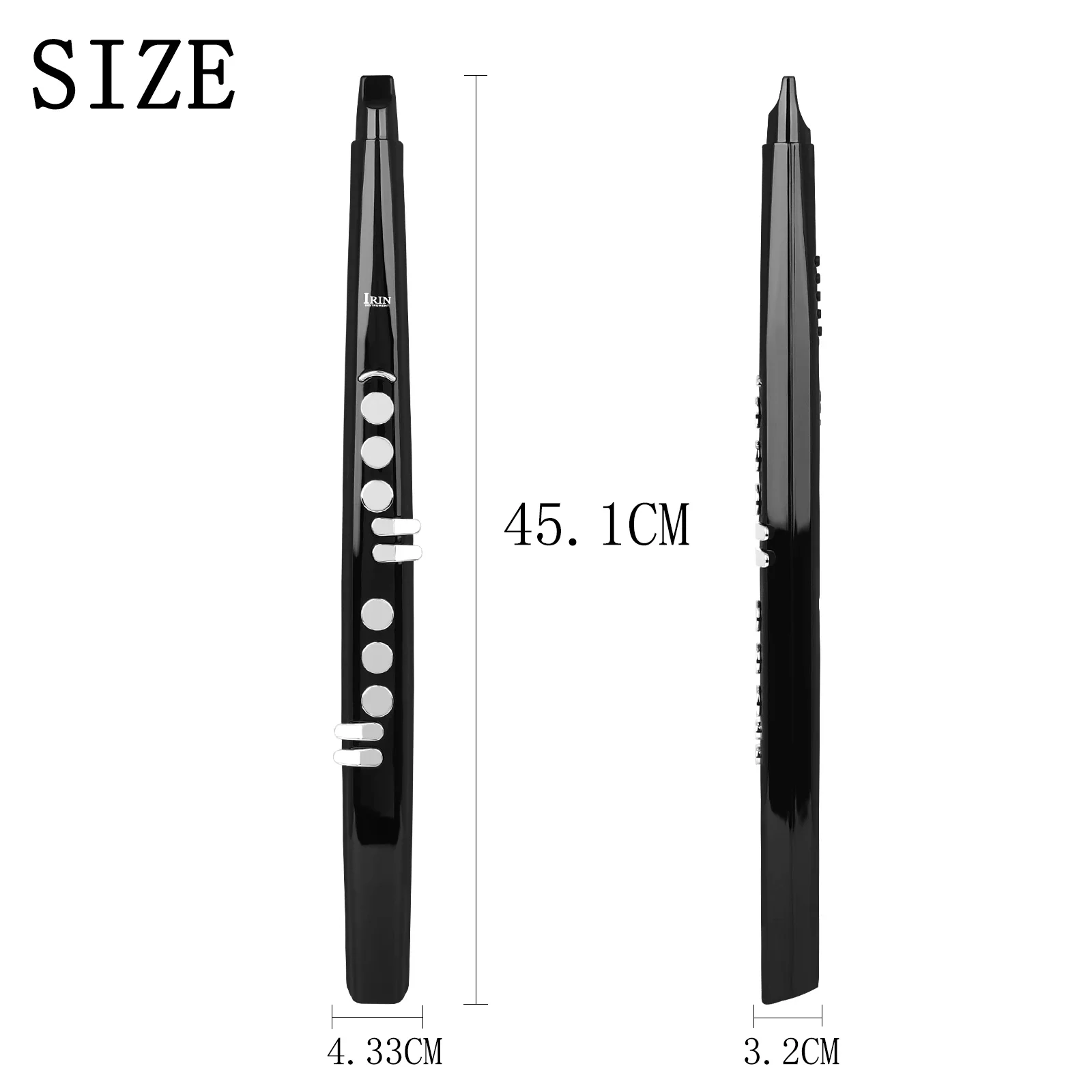 IRIN Mini Electric Wind Saxophone Blowpipe Imitation Flute Clarinet Various Sounds Electronic Saxophone Wind Instrument