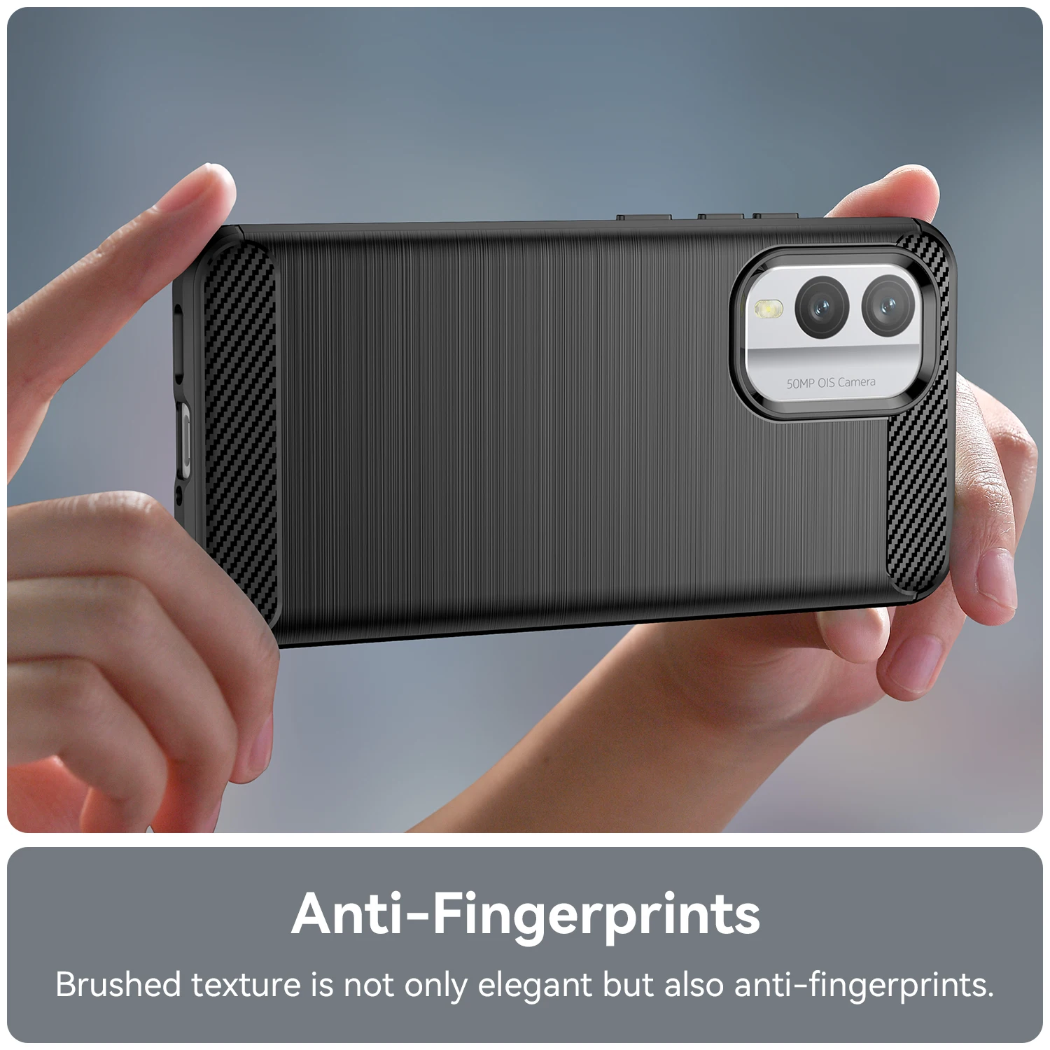 Luxury Shockproof Matte Silicone Back Cover - Soft Protective Phone Case