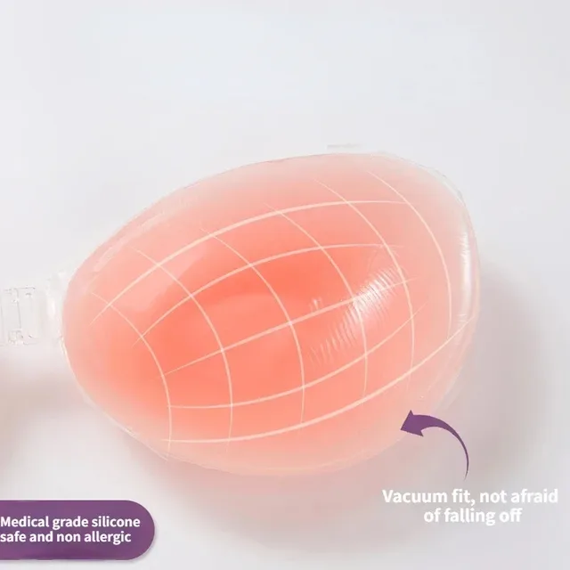 Silicone Bra Invisible Push Up Sexy Strapless Bra Stealth Adhesive Backless Breast Enhancer for Women Sticky Wedding Bikini Bras 3
